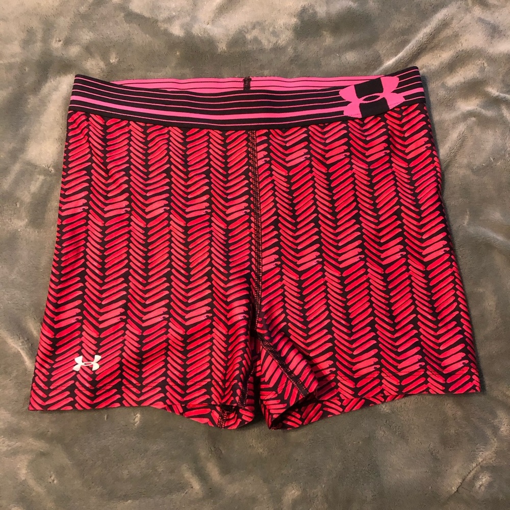 Under Armor Pink and Black Spandex